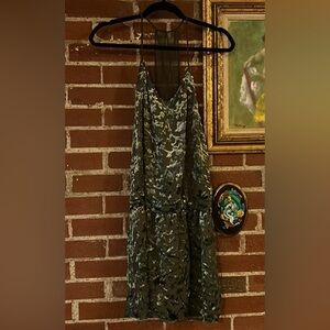 Haute Hippie Burnout Drop Waist Cocktail Dress